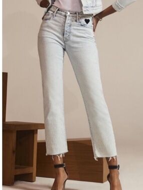 MOTHER Superior The Tomcat Ankle
Fray Heart Patch Size 27